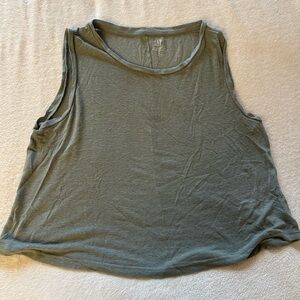 GAP Sage Green Sleeveless Muscle Tank Top Size L